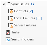 Sync issues in outlook 2013